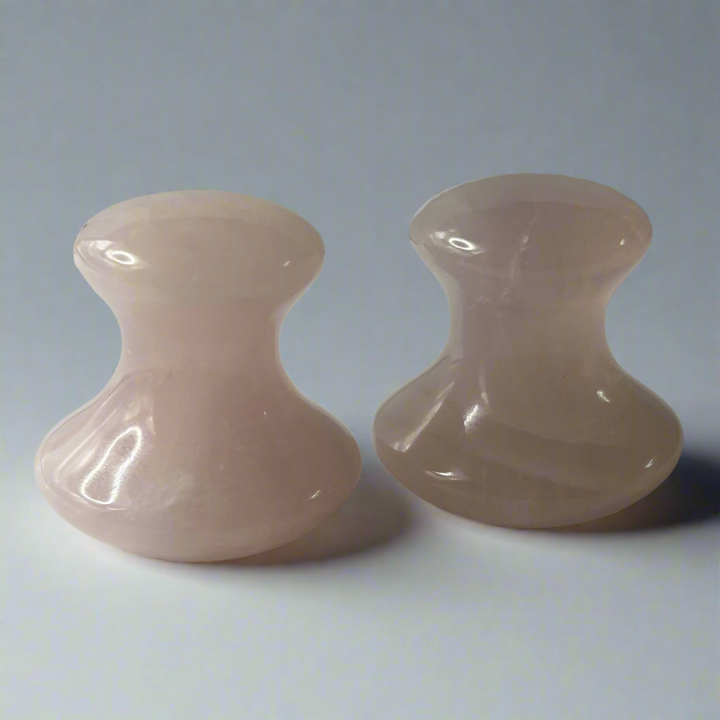 Rose Quartz Mushroom Gua Sha Tool