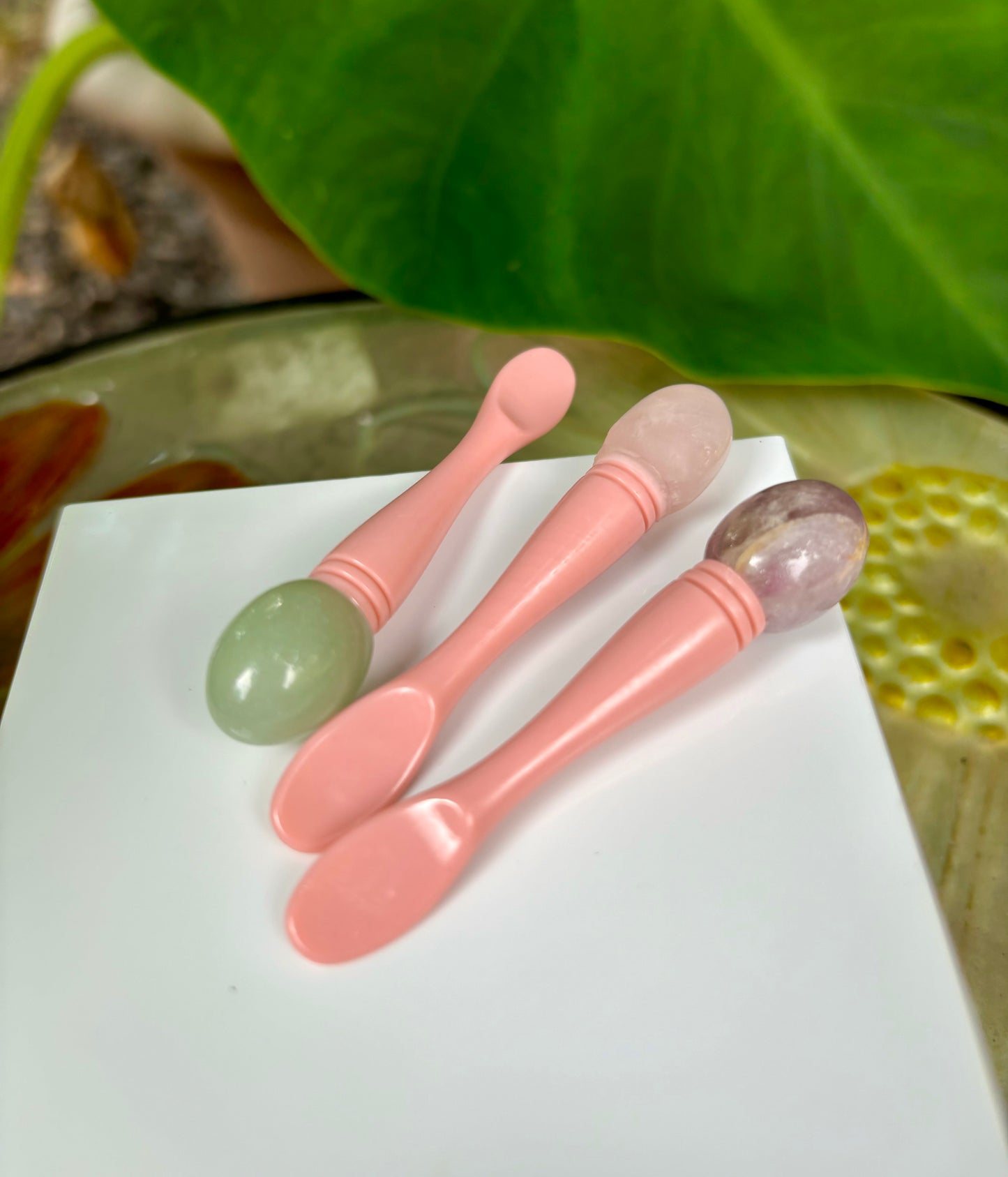 Rose Quartz Eye Massager & Applicator