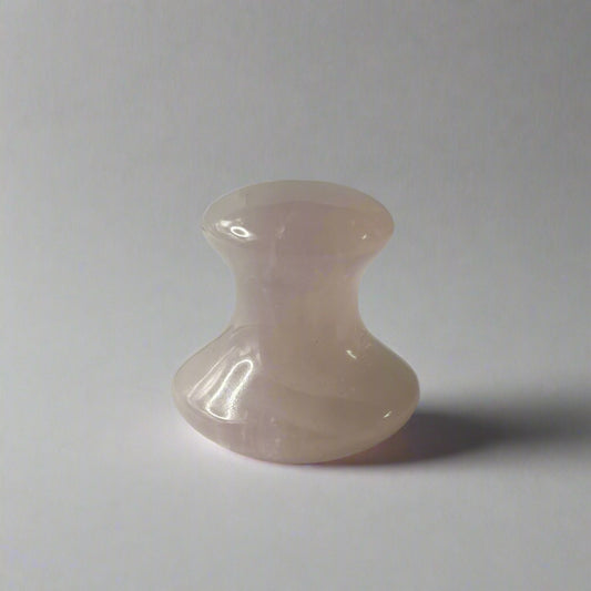 Rose Quartz Mushroom Gua Sha Tool